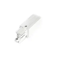 NORD.ALUM koncový napáječ XTS11-3 levy k GlobalTrac ;bílá