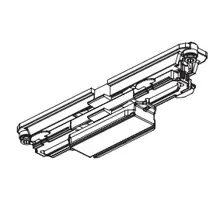 NORD ALUM napáječ/konektor rovný XTSC621-2 k GlobalTrac DALI ;černá