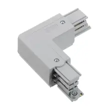 NORD ALUM napáječ/konektor tvar-L XTS35-1 vnější k GlobalTrac ;šedá