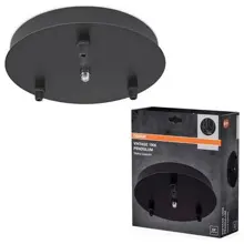 OSRAM 1906 PENDULUM 3X CANOPY ROUND BK   OSRAM