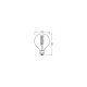 OSRAM 1906GLOBED 8,4W/824230VSFILGDE27FS1OSRAM