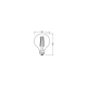 OSRAM 1906LGL80D 7,2W/824 230VFILGDE27FS1OSRAM