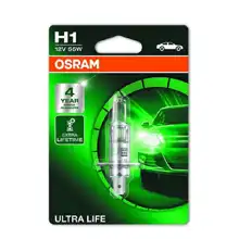 OSRAM autožárovka H1 ULTRA LIFE 64150ULT 55W 12V P14.5s blistr