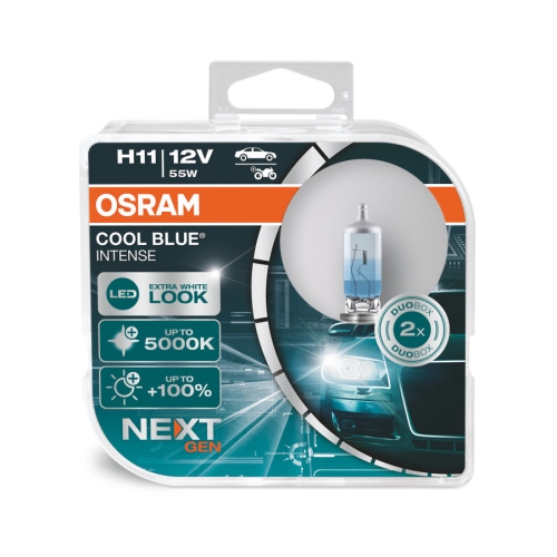 OSRAM autožárovka H11 COOL BLUE INETNSE.NG 64211CBN 55W 12V PGJ19-2 HCBox-2ks