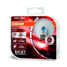 OSRAM autožárovka H3 NIGHT BREAKER LASER 64151NL 55W 12V PK22s HCBox-2ks