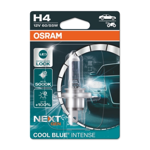 OSRAM autožárovka H4 COOL BLUE INTENSE.NG 64193CBN 60/55W 12V P43t blistr