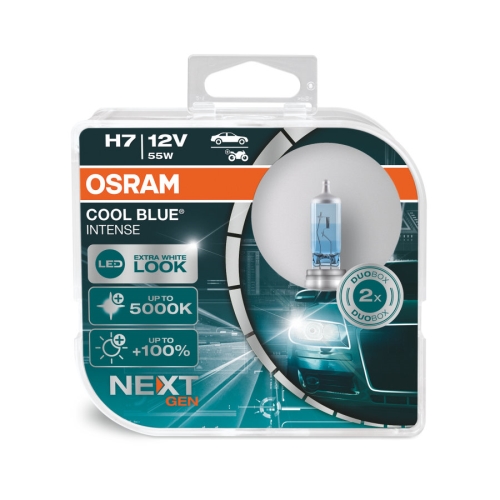 OSRAM autožárovka H7 COOL BLUE INTENSE 64210CBN 55W 12V PX26d HCBox-2ks