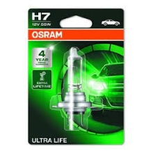 OSRAM autožárovka H7 ULTRA LIFE 64210ULT 55W 12V PX26d blistr