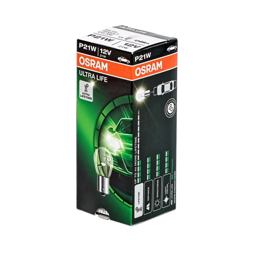 OSRAM autožárovka P21W ULTRA LIFE 7506ULT 21W 12V BA15s