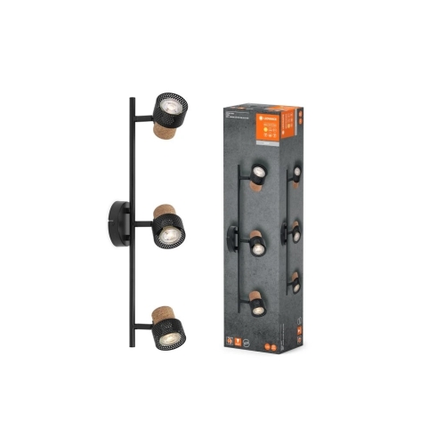 OSRAM dekorativní bodové reflektory SPOT CORK 3X3.4W 927 GU10 Černá