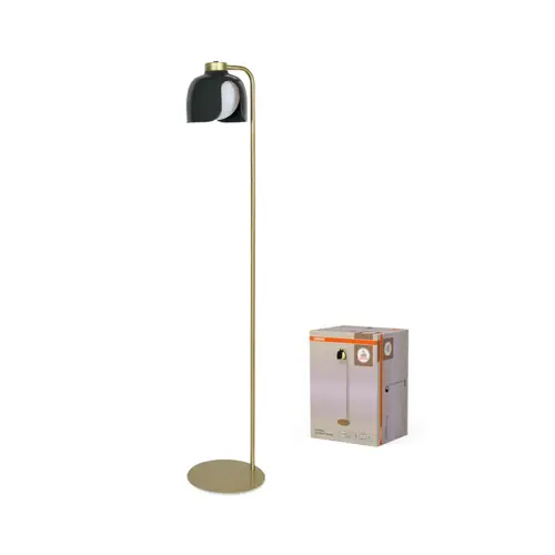 OSRAM dekorativní stojací lampa COROLLE E27 Černá