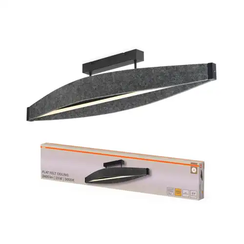 OSRAM dekorativní závěsné svítidlo FLAT FELT CEILING 23W 830 Šedá