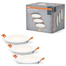 OSRAM Downlight slim set SET 3X8W SLIM 120MM 3000K 230V Bílá