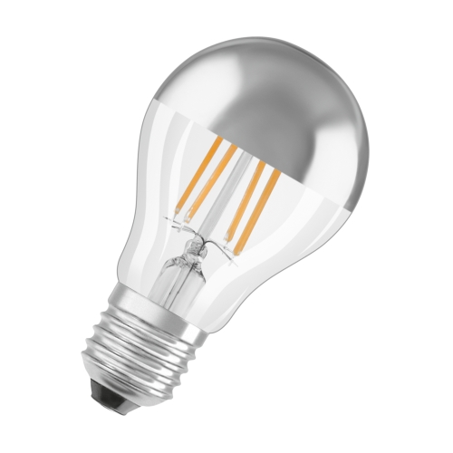 OSRAM filam.bulb A60 4W/335W E27 2700lm 400lm 15Y ; stříbrný vrchlík