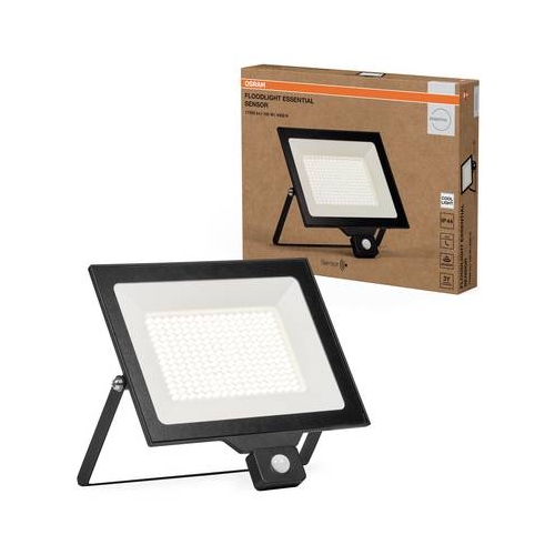 OSRAM Floodlight se senzorem ESSENTIAL 150W 840 Černá