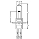 OSRAM halogenová žárovka 64317 C 45W 6.6A PK30d speciální