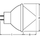 OSRAM halogenová žárovka 64607 50W 8V GZ6.35 speciální