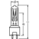 OSRAM halogenová žárovka 64673 300W 240V GY9.5 speciální