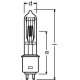 OSRAM halogenová žárovka 64678 800W 230V G9.5 speciální