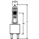 OSRAM halogenová žárovka 64789 2000W 230V G38 speciální
