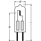 OSRAM halogenová žárovka HALOSTAR 64418 10W 12V G4 do pec.trub