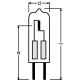 OSRAM halogenová žárovka HALOSTAR 64418 10W 12V G4 do pec.trub