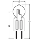 OSRAM halogenová žárovka HALOSTAR PRO 64447PRO 60W 12V GY6.36