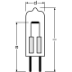 OSRAM halogenová žárovka HALOSTAR STARLITE 64405S 5W 12V G4