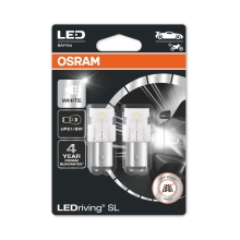 OSRAM LED autožárovka P21/5W 7528DWP-02B 2W 12V BAY15d blistr-2ks
