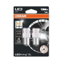 OSRAM LED autožárovka P21W 7506DYP-02B 1.3W 12V BA15s blistr-2ks