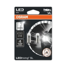 OSRAM LED autožárovka T4W 3893DWP-02B 0.8W 12V BA9s blistr-2ks