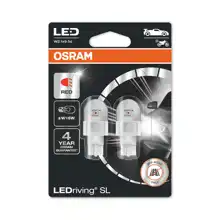 OSRAM LED autožárovka W16W Red 921DRP-02B 1.4W 12V W2.1x9.5d blistr-2ks