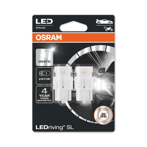 OSRAM LED autožárovka W21W 7505DWP-02B 2W 12V W3x16d blistr-2ks