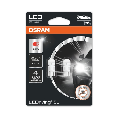 OSRAM LED autožárovka W5W 2825DRP-02B 0.6W 12V W2.1x9.5d blistr-2ks