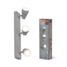 OSRAM LED Bodové stropní svítidlo PEAR 430MM 3X4.3W 827 GU10 Šedá