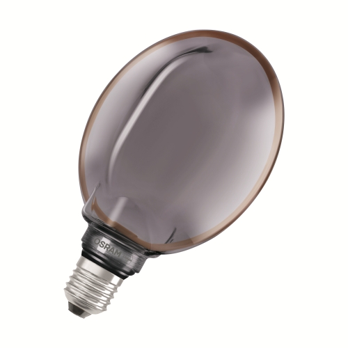 OSRAM LED globe filament 1906 G130 4W/12W E27 1800K 110lm Dim 25Y ; kouř.