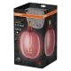 OSRAM LED globe filament 1906 G170G 4.5W/15W E27 1600K 150lm Dim 15Y ;růžová
