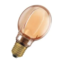 OSRAM LED globe filament 1906 G80 4W/22W E27 1800K 220lm Dim 25Y ; zlatá
