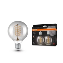 OSRAM LED globe filament 1906 G80 7.8W/30W E27 1800K 360lm Dim; kouř. 2-pack