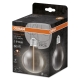 OSRAM LED globe filament 1906 G95 2.2W/6W E27 1800K 60lm NonDim 15Y ; kouř.