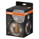 OSRAM LED globe filament 1906.spiral G125 7.8W/30W E27 1800K 360lm Dim;kouřová