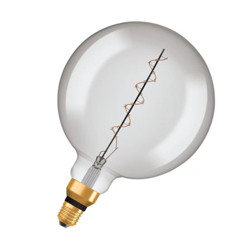 OSRAM LED globe filament 1906.spiral G200 4.8W/10W E27 1800K 150lm Dim;kouřová