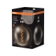OSRAM LED globe filament 1906.spiral G200 4.8W/10W E27 1800K 150lm Dim;kouřová