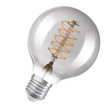OSRAM LED globe filament 1906.spiral G80 7.8W/30W E27 1800K 360lm Dim;kouřová