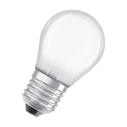 OSRAM LED kapka COMF P45 3.4W/40W E27 4000K 470lm Dim 15Y opál