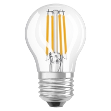 OSRAM LED kapka filament COMF P45 2.2W/25W E27 2700K 300lm Dim 15Y čirá