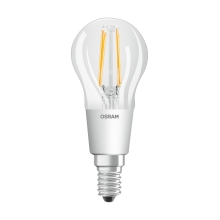 OSRAM LED kapka filament P45 4W/40W E14 2200-2700K 470lm Dim 15Y˙