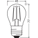 OSRAM LED kapka filament PARATHOM P45 4.8W/40W E27 2700K 470lm Dim 15Y˙