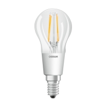 OSRAM LED luster filament P45 4W/40W E14 2200-2700K 470lm Dim 15Y