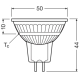 OSRAM LED reflektor COMF MR16 6.8W/50W GU5.3 4000K 621lm/36° Dim 25Y